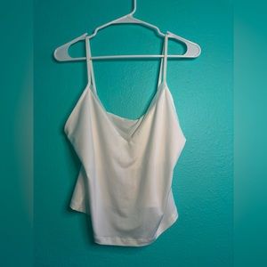 Zara,White, spaghetti strap blouse , size large, NWT